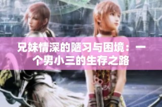 兄妹情深的陋习与困境：一个男小三的生存之路