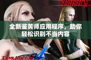 全新鉴黄师应用程序，助你轻松识别不当内容