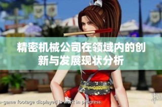 精密机械公司在领域内的创新与发展现状分析