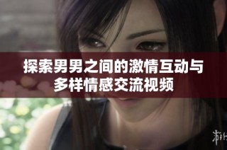 探索男男之间的激情互动与多样情感交流视频