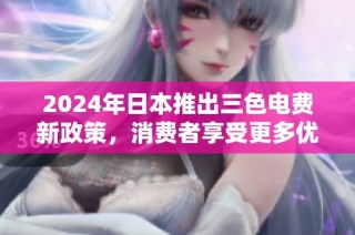 2024年日本推出三色电费新政策，消费者享受更多优惠选择