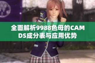全面解析9988色母的CAMDS成分表与应用优势