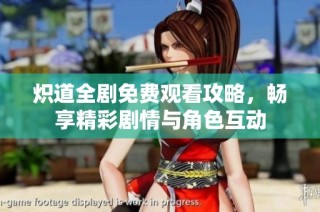 炽道全剧免费观看攻略，畅享精彩剧情与角色互动