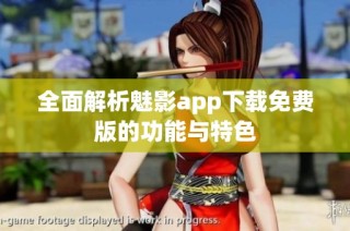 全面解析魅影app下载免费版的功能与特色