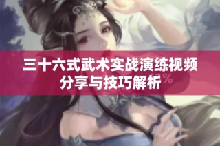 三十六式武术实战演练视频分享与技巧解析