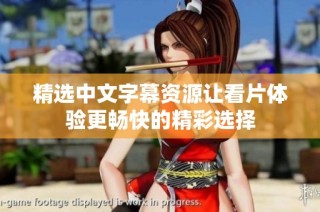 精选中文字幕资源让看片体验更畅快的精彩选择