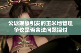 公愆现象引发的玉米地管理争议是否合法问题探讨