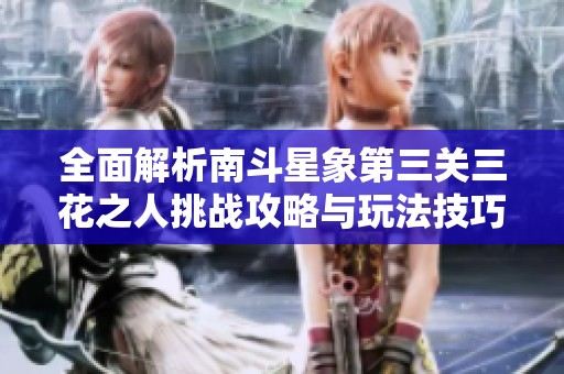全面解析南斗星象第三关三花之人挑战攻略与玩法技巧