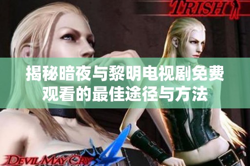 揭秘暗夜与黎明电视剧免费观看的最佳途径与方法