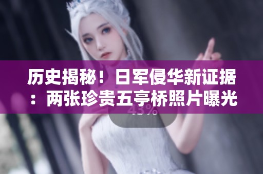 历史揭秘！日军侵华新证据：两张珍贵五亭桥照片曝光