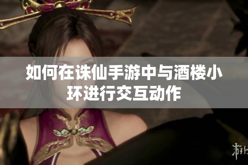 如何在诛仙手游中与酒楼小环进行交互动作