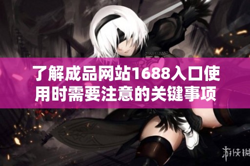 了解成品网站1688入口使用时需要注意的关键事项
