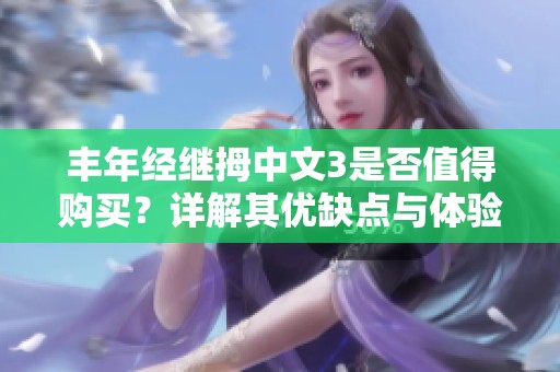 丰年经继拇中文3是否值得购买？详解其优缺点与体验分享