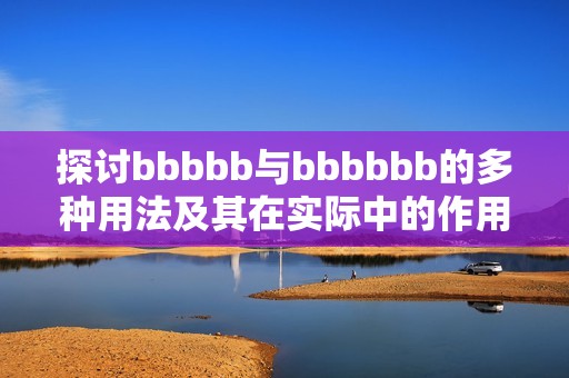 探讨bbbbb与bbbbbb的多种用法及其在实际中的作用