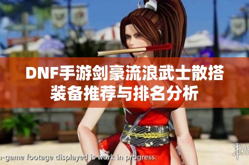 DNF手游剑豪流浪武士散搭装备推荐与排名分析
