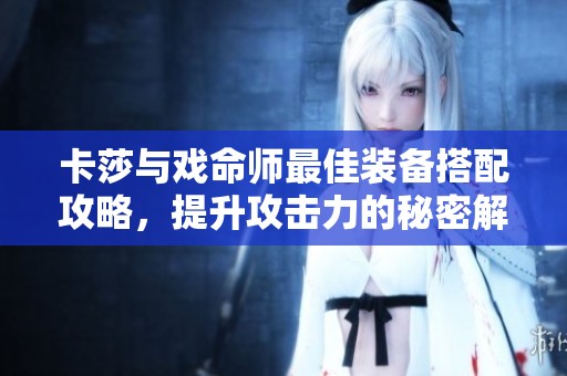 卡莎与戏命师最佳装备搭配攻略，提升攻击力的秘密解析