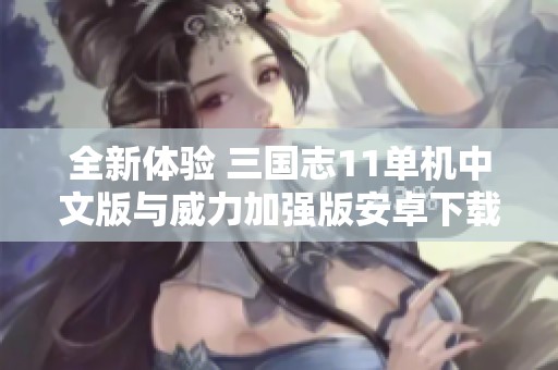 全新体验 三国志11单机中文版与威力加强版安卓下载攻略