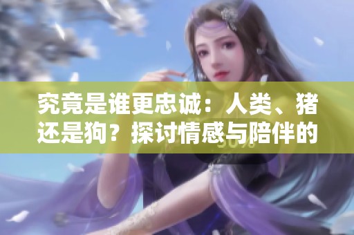 究竟是谁更忠诚：人类、猪还是狗？探讨情感与陪伴的角色
