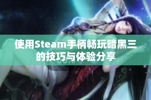 使用Steam手柄畅玩暗黑三的技巧与体验分享