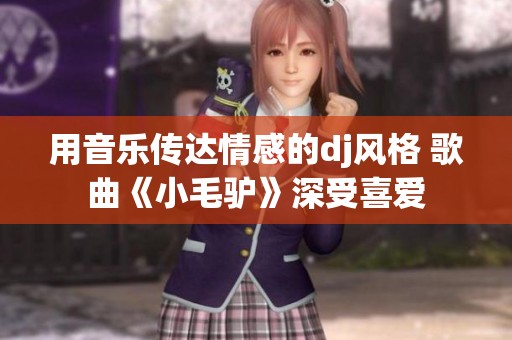 用音乐传达情感的dj风格 歌曲《小毛驴》深受喜爱