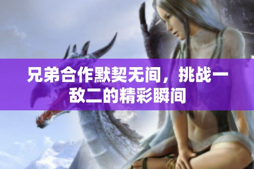 兄弟合作默契无间，挑战一敌二的精彩瞬间