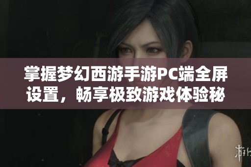 掌握梦幻西游手游PC端全屏设置，畅享极致游戏体验秘诀