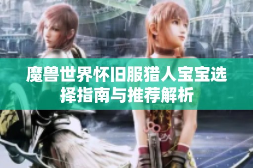 魔兽世界怀旧服猎人宝宝选择指南与推荐解析