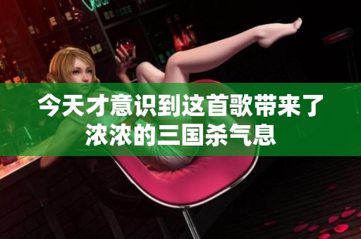 今天才意识到这首歌带来了浓浓的三国杀气息