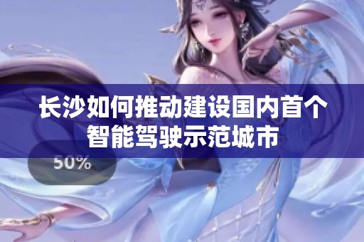 长沙如何推动建设国内首个智能驾驶示范城市