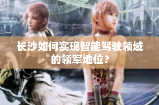 长沙如何实现智能驾驶领域的领军地位？
