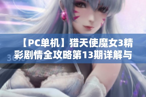 【PC单机】猎天使魔女3精彩剧情全攻略第13期详解与心得分享