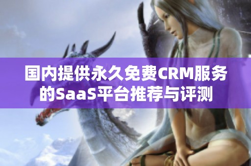 国内提供永久免费CRM服务的SaaS平台推荐与评测