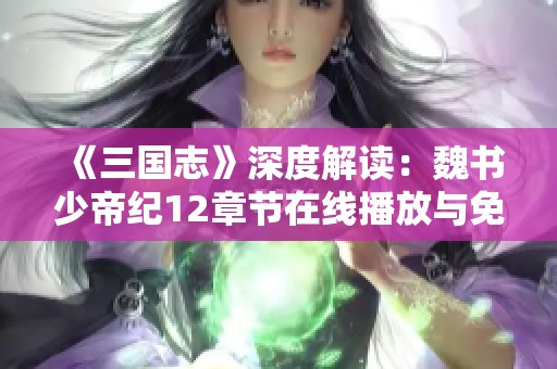 《三国志》深度解读：魏书少帝纪12章节在线播放与免费听书体验