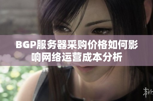 BGP服务器采购价格如何影响网络运营成本分析
