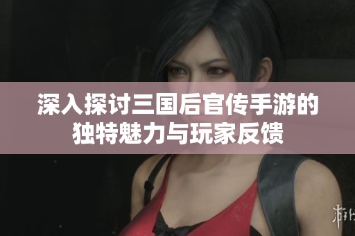 深入探讨三国后官传手游的独特魅力与玩家反馈