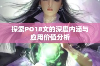 探索PO18文的深度内涵与应用价值分析