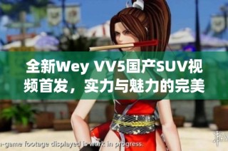 全新Wey VV5国产SUV视频首发，实力与魅力的完美结合