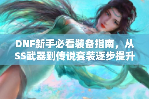 DNF新手必看装备指南，从SS武器到传说套装逐步提升实力
