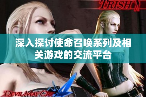 深入探讨使命召唤系列及相关游戏的交流平台